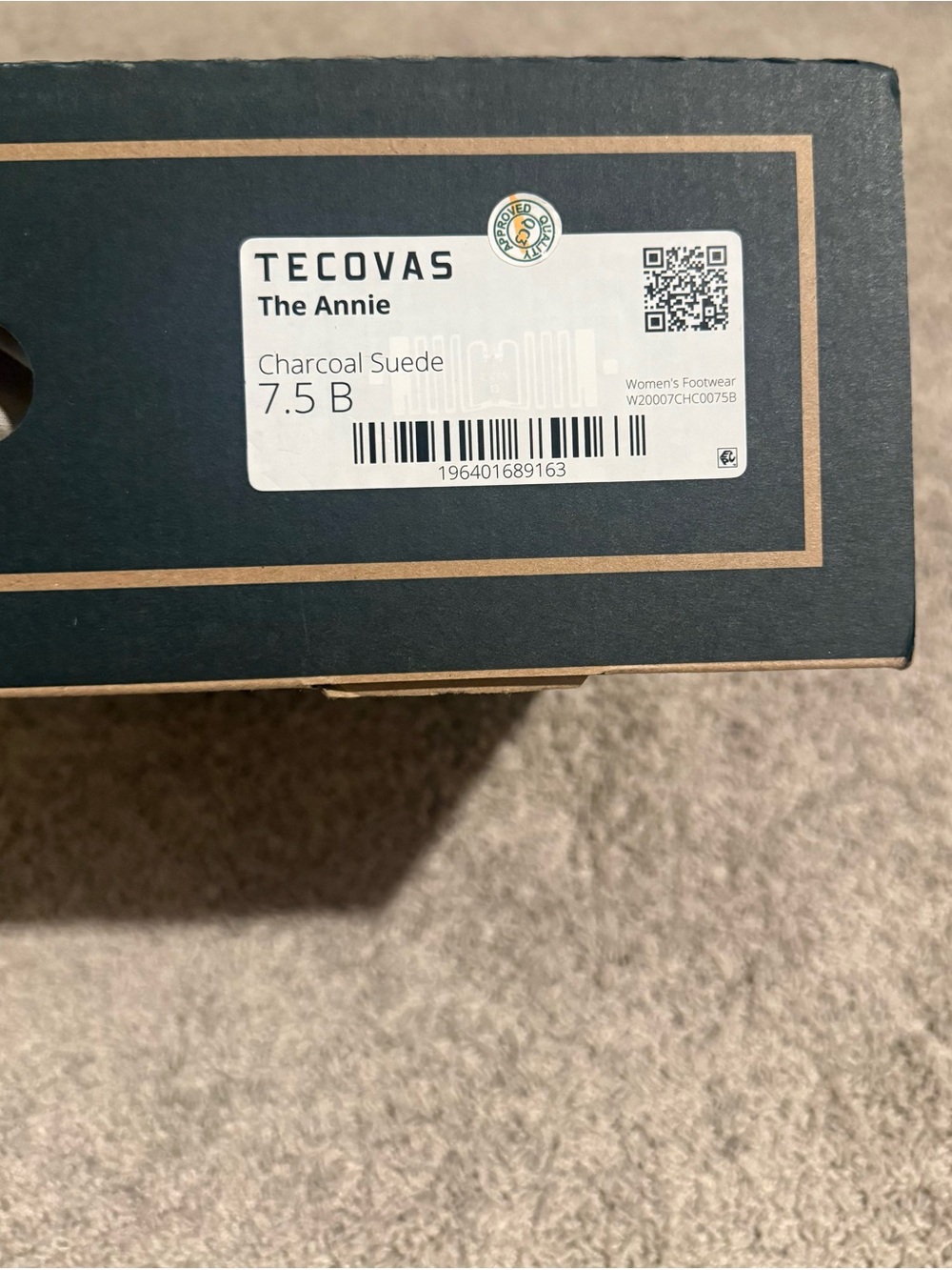 *NEW* Tecovas “The Annie” Charcoal Suede 7.5 - Picture 11 of 12